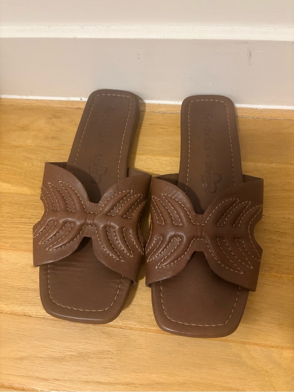 Seychelles Brown Slide Sandals